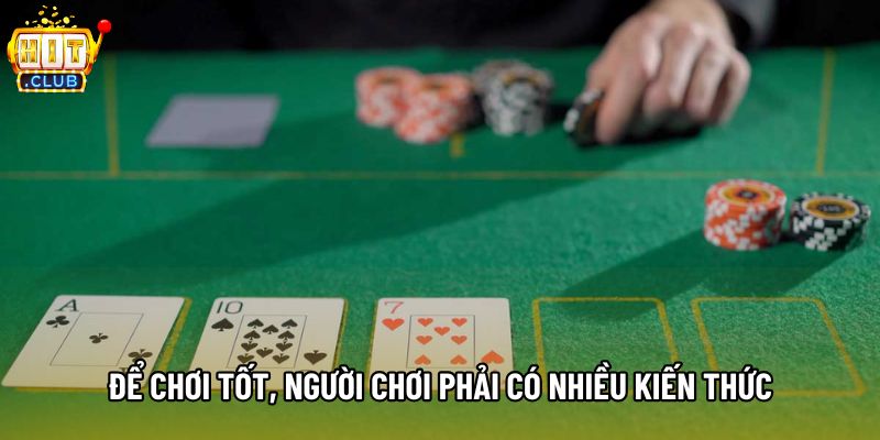 Để chơi tốt, người chơi phải có nhiều kiến thức Để chơi tốt, người chơi phải có nhiều kiến thức